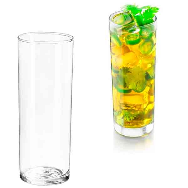 Vaso Highball de vidrio 12 Oz  Crisa 6621 - 12 piezas
