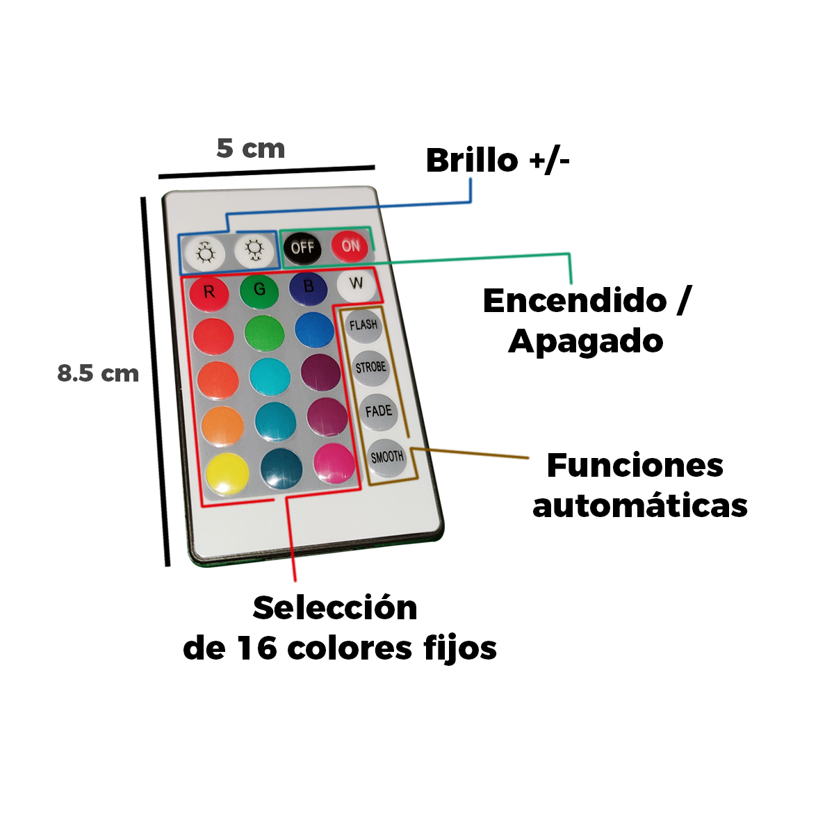 Mini Control inteligente WIFI Para Tira Led RGB