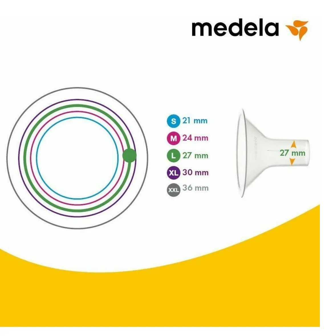 Medela Embudo Personal Fit Talla Xl Para Extractor De Leche