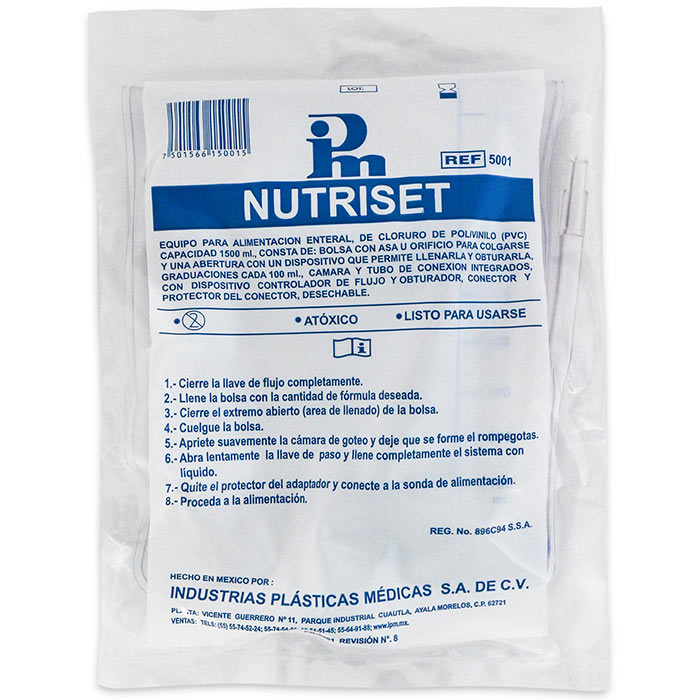 Bolsa De Alimentación Enteral Nutriset 1500ml- Médica Depot