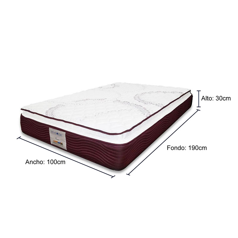 PARÍS COLCHÓN INDIVIDUAL- ENTREGA ÚNICAMENTE EN CDMX, QUERÉTARO, PACHUCA, TOLUCA Y SUS ÁREAS METROPOLITANAS