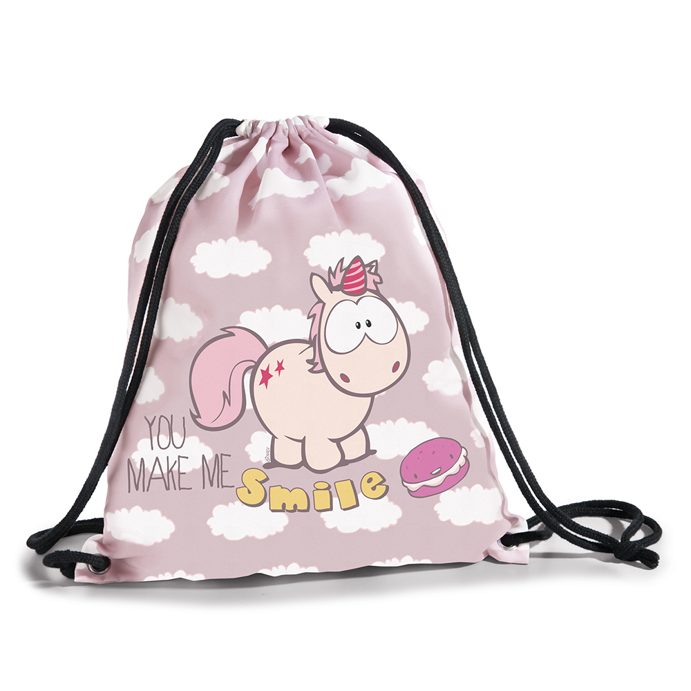 BOLSA DEPORTIVA THEODOR "YOU MAKE ME SMILE" 34,5X39CM