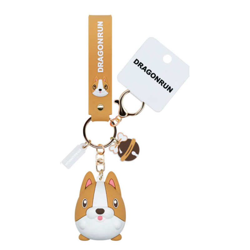 LLAVERO DE MODA COLGANTE KAWAII TIBURON, DRAGON , RANA , HAMSTER Y SHIBA