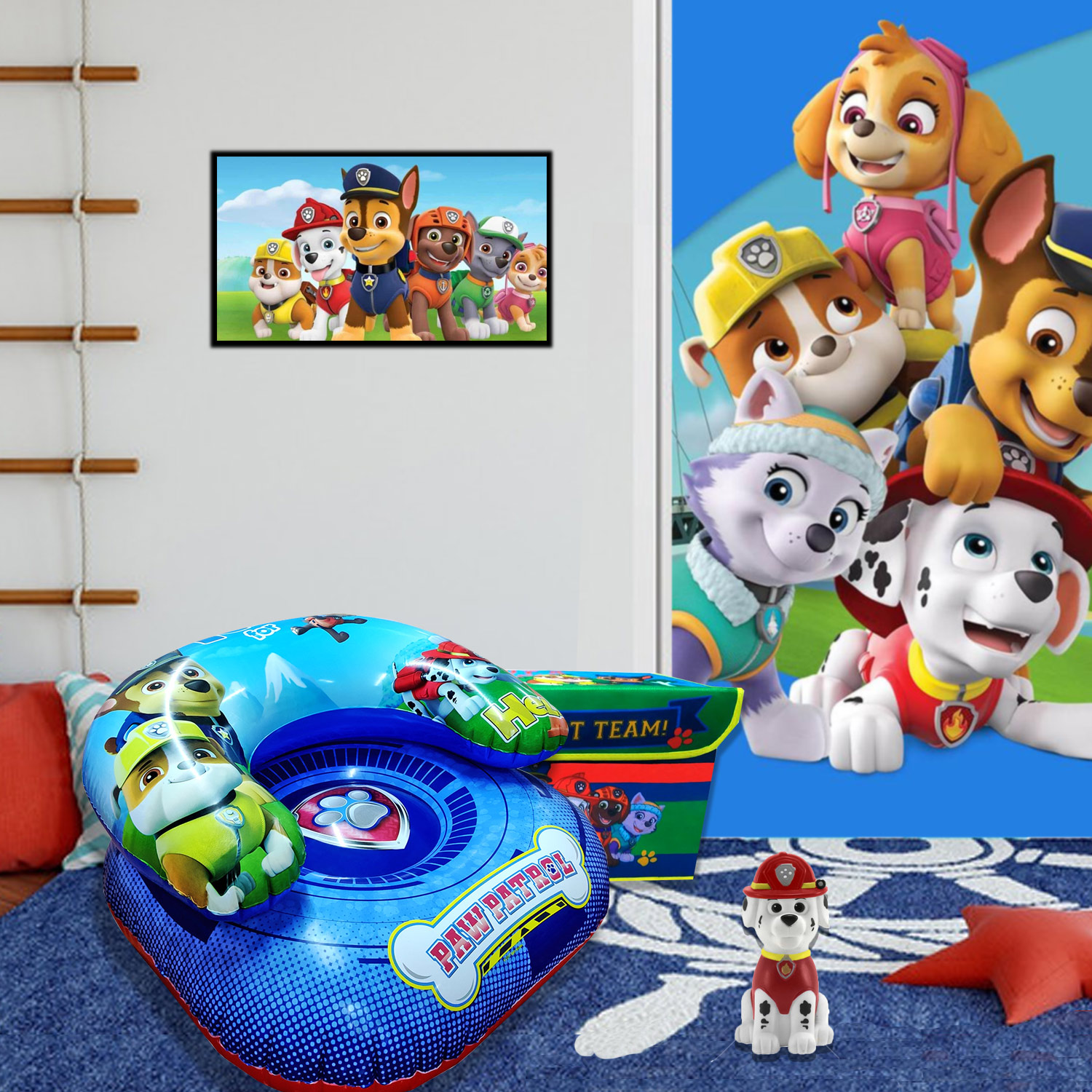 Sillón inflable Paw Patrol para niño