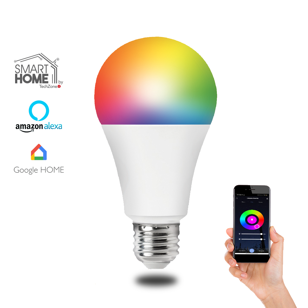 Foco Inteligente  Multicolores Led Wifi Compatible Con Alexa Y Google Home