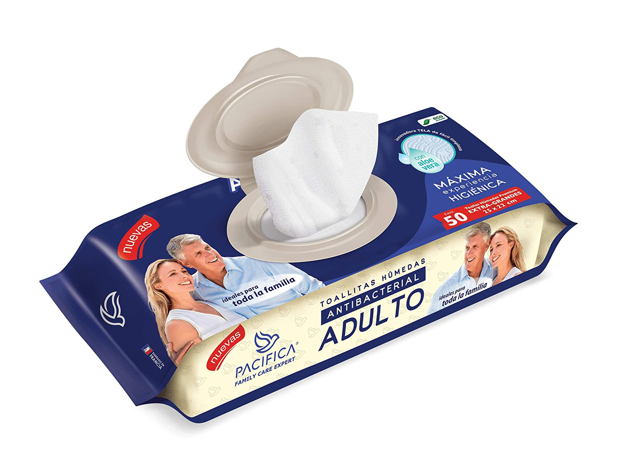 Toallitas Húmedas Pacifica para Adulto 600 Toallitas