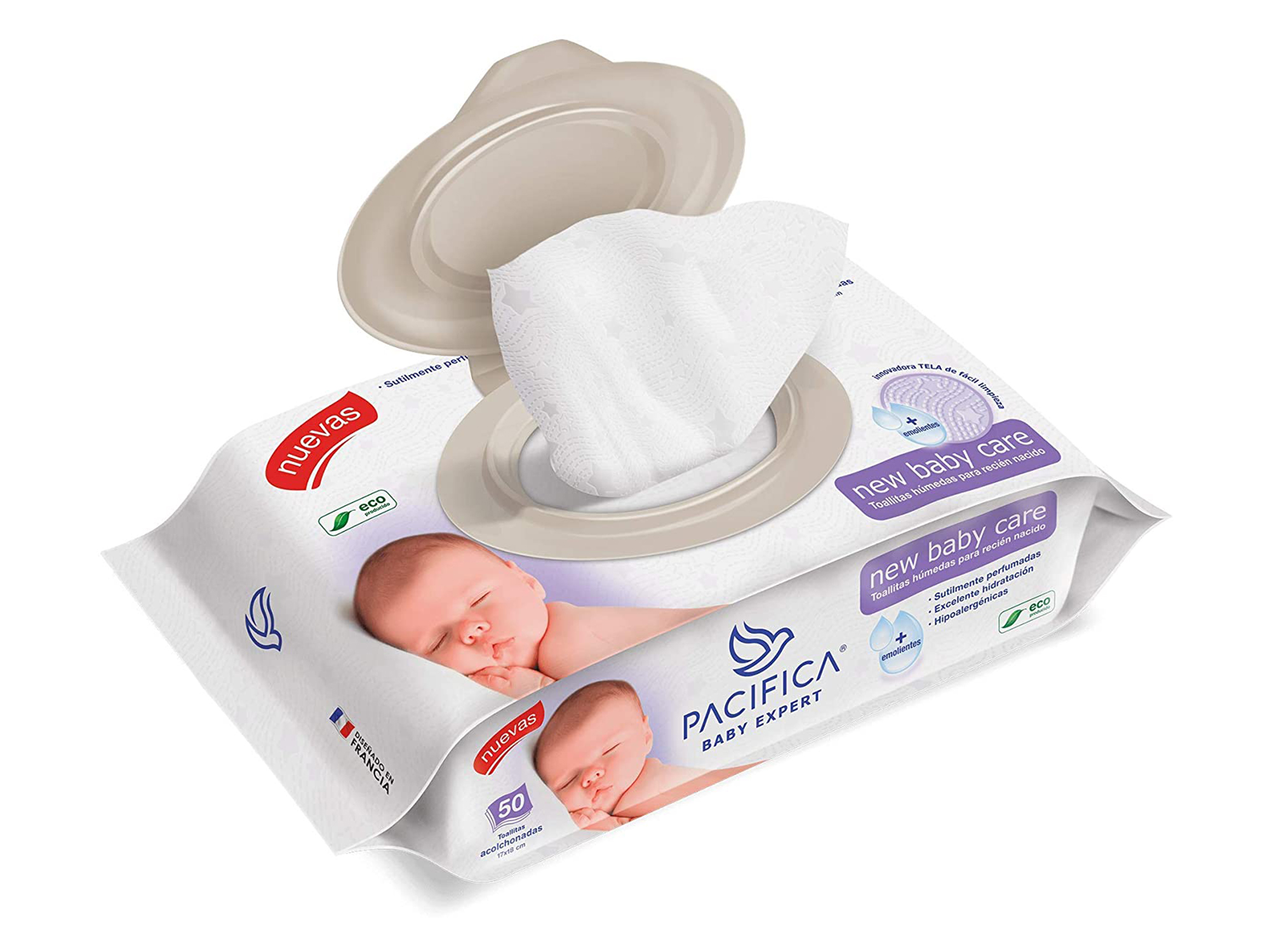 Toallitas Húmedas Para Bebé Recién Nacido Pacifica New Baby Care 600 Toallitas