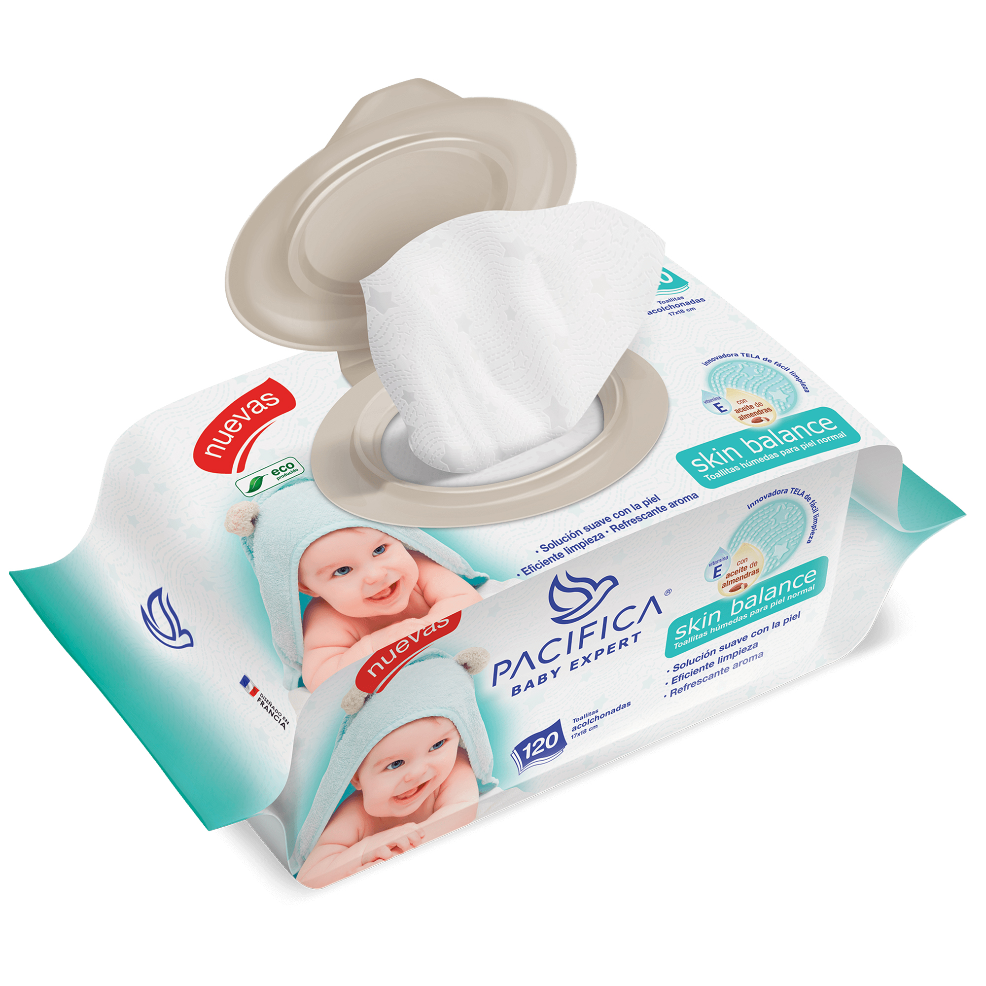 Toallitas Húmedas Para Bebé Pacifica Skin Balance 1440 Toallitas