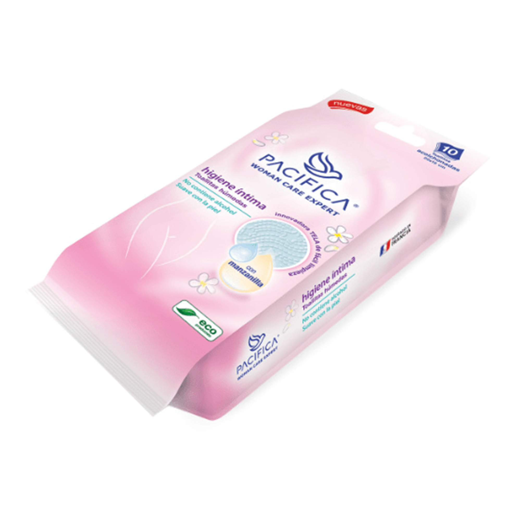 Toallitas Húmedas Pacifica Higiene Íntima 120 Toallitas