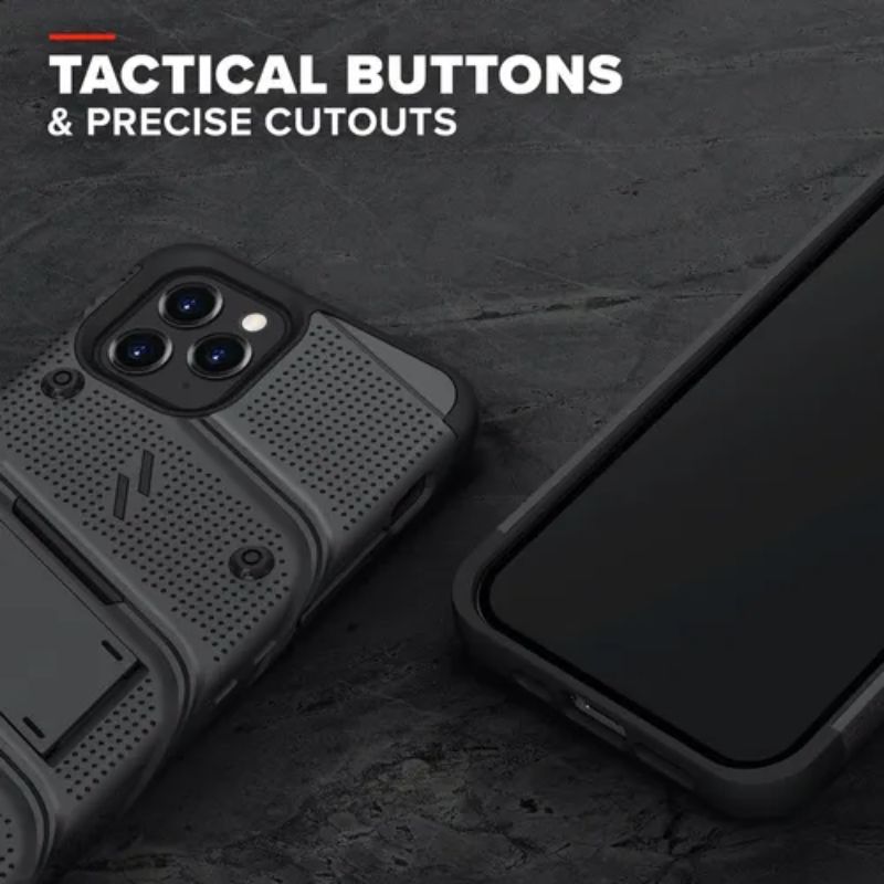 ZIZO BOLT SERIES IPHONE 12 / IPHONE 12 PRO + VIDRIO TEMPLADO