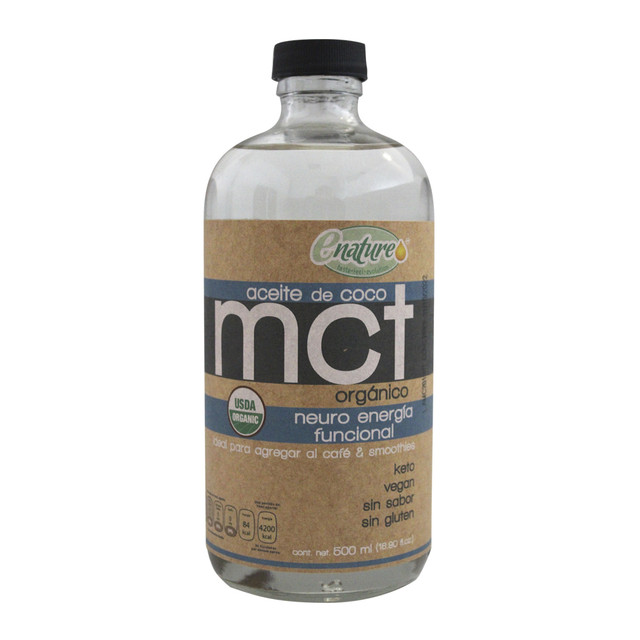 Aceite Orgánico De Coco Mct 500 Mililitros Keto