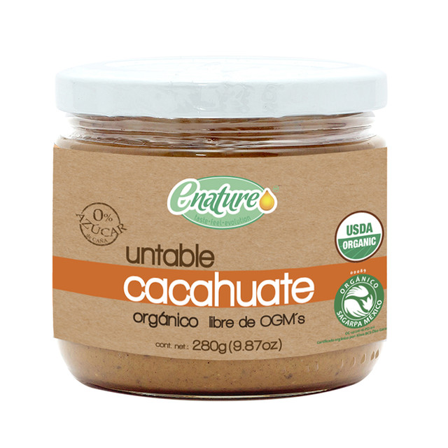 Crema De Cacahuate Orgánica Enature 280 Gramos