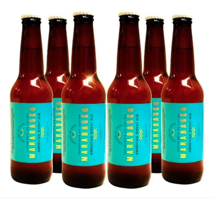 Six Pack Cerveza Artesanal Colima Marabasco 355ml C/u
