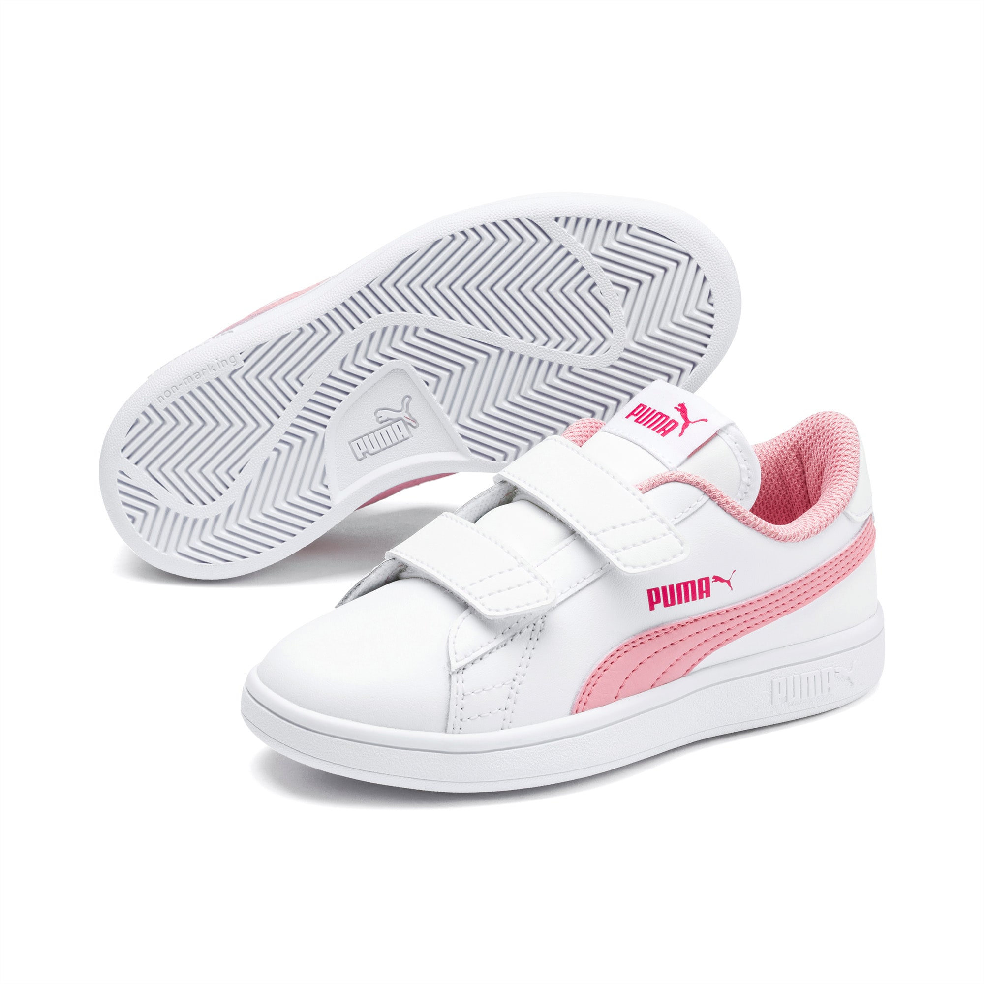 TENIS PUMA SMASH V2 L V PS BLANCO/NIÑA 365173-18