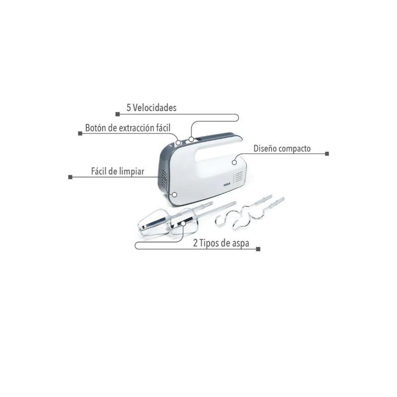 Batidora manual RCA 5 velocidades RC-65