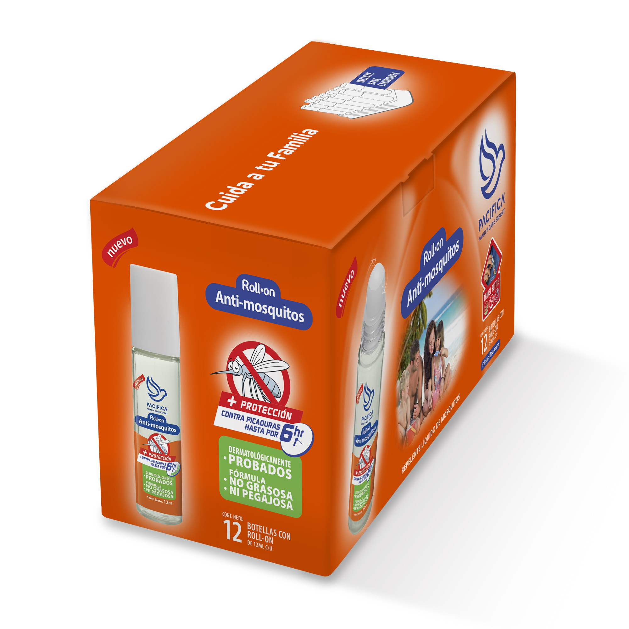 Repelente De Mosquitos Pacifica 12 Roll-on De 12 Ml