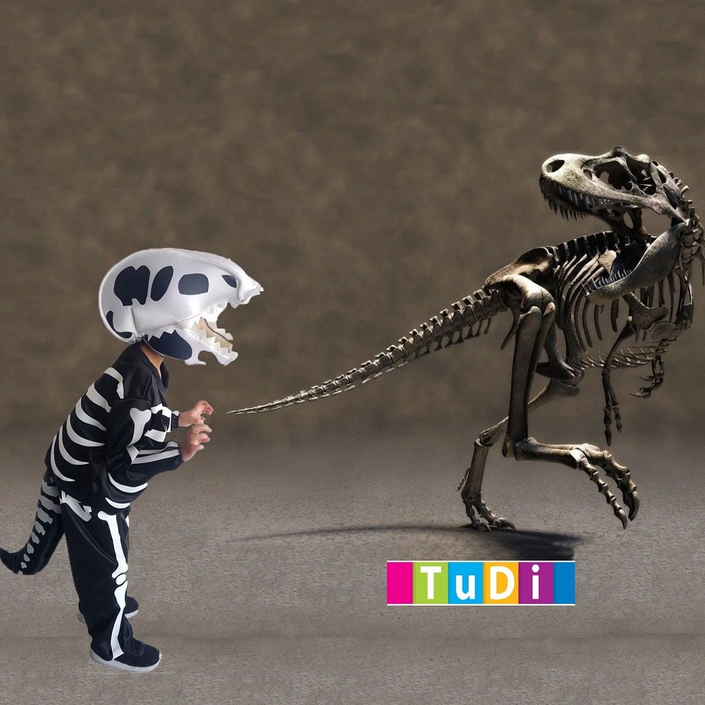 Disfraz de Halloween Dinosaurio Fósil Esqueleto Tiranosaurio - Disfraces TuDi