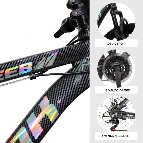 Bicicleta Montaña Rodada 27.5 21 Velocidades Monk Seeb