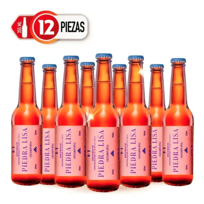12 Pack Cerveza Artesanal Colimita Piedra Lisa 355ml C/u