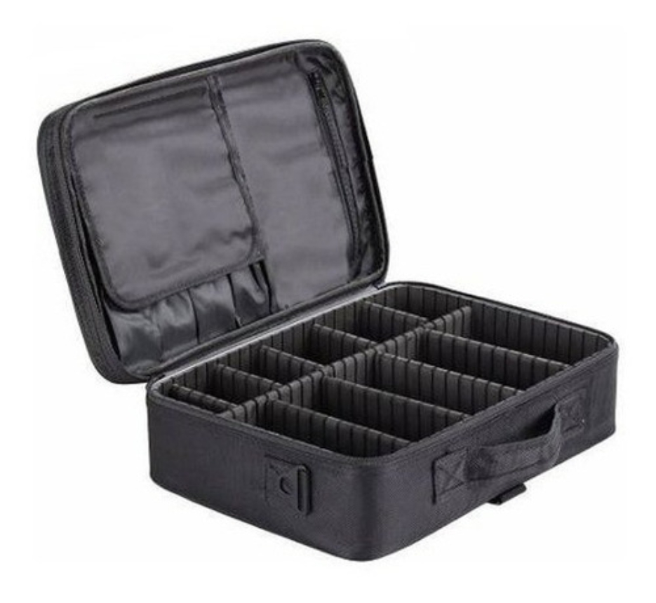 Cosmetiquera Maquillaje Estuche Grande Con Separadores 