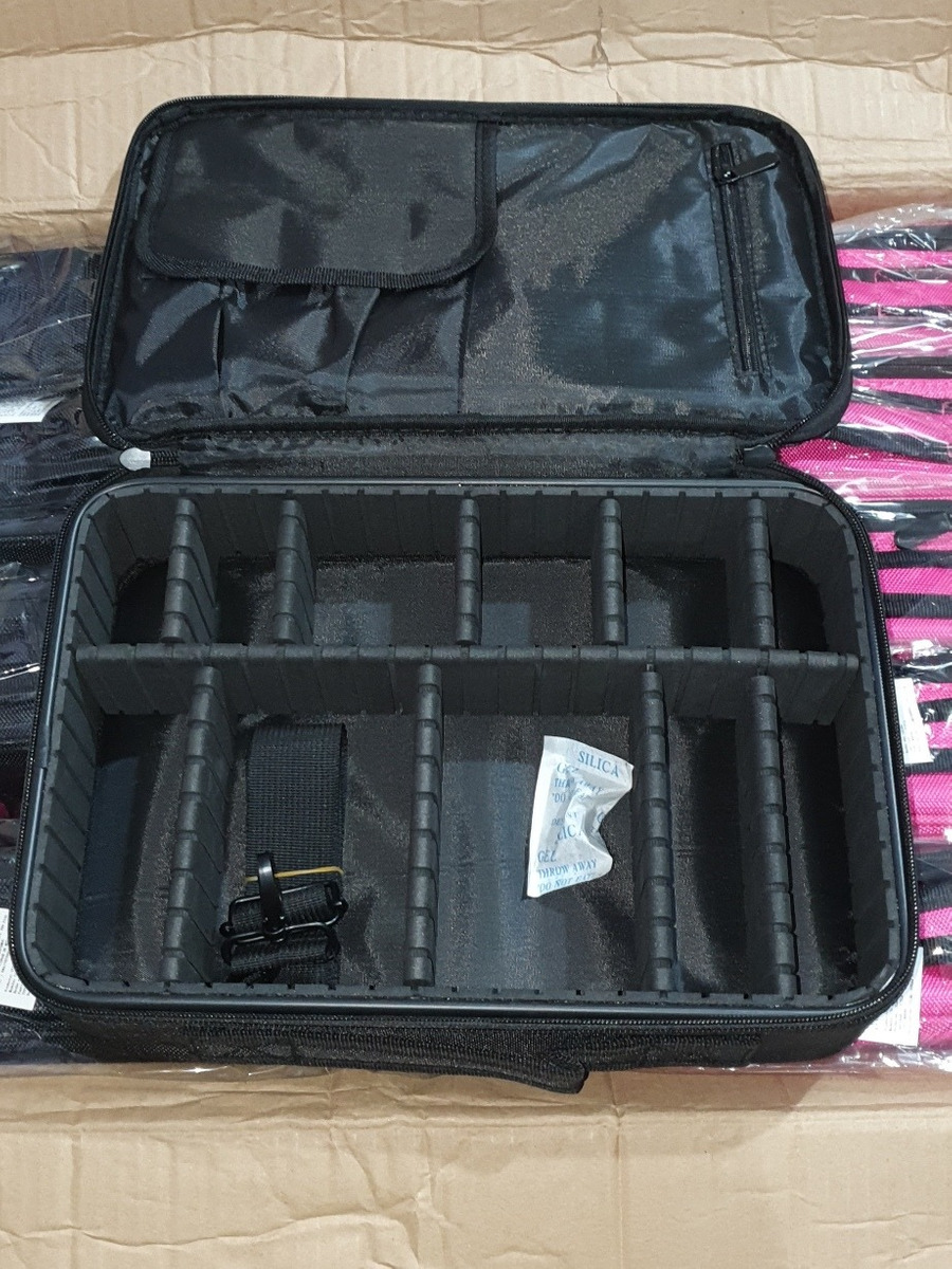 Cosmetiquera Maquillaje Estuche Grande Con Separadores 