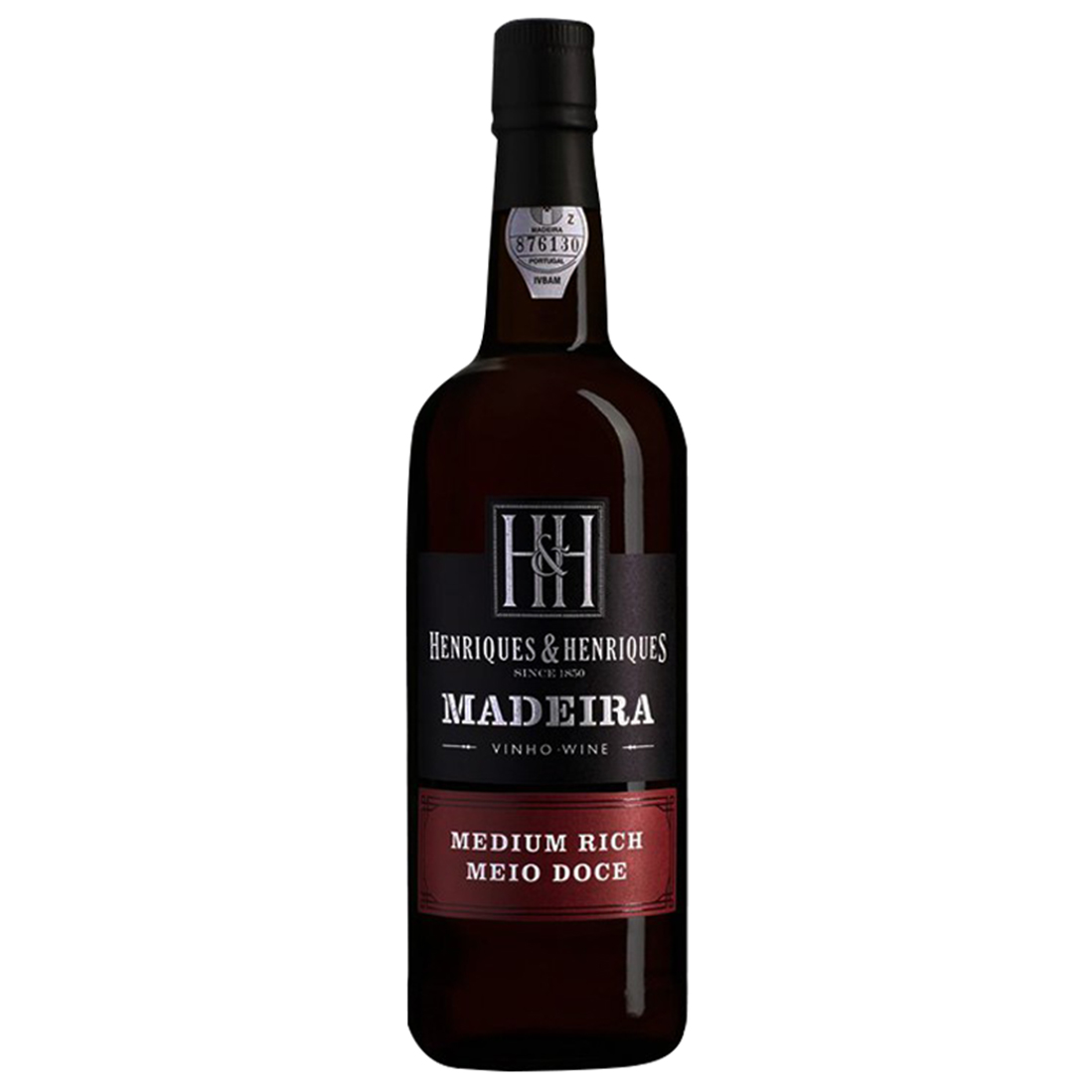 MADEIRA MEDIUM RICH VINO FORTIFICADO BUAL NEGRA MOLE 750 MILILITRO