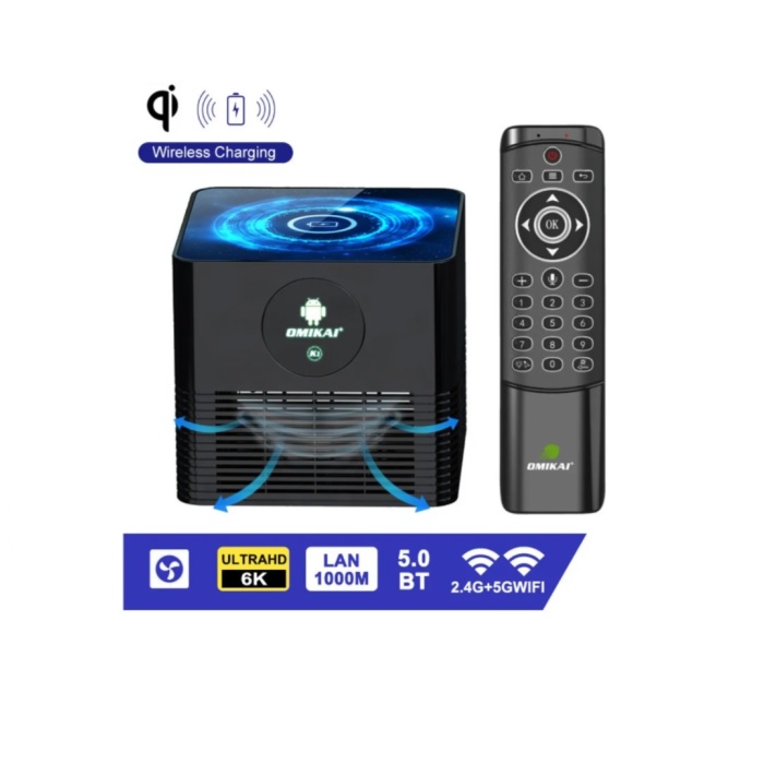 Omikai K1 Android 10.0 Smart Tv Box 6k Decodificación Uhd 6k