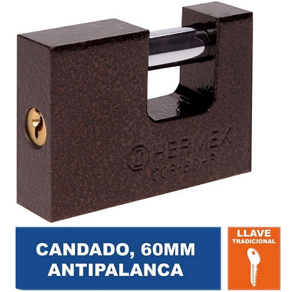 Candado De Seguridad Hermex Antipalanca Hierro Locales COR-60HP