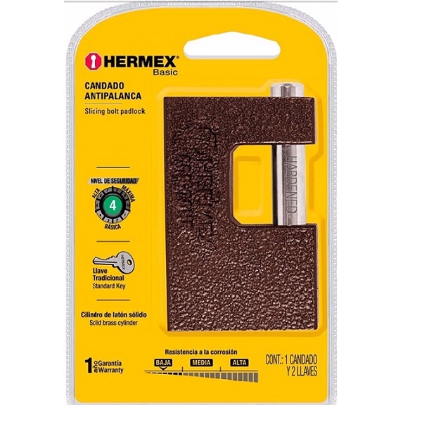 Candado De Seguridad Hermex Antipalanca Hierro Locales COR-60HP