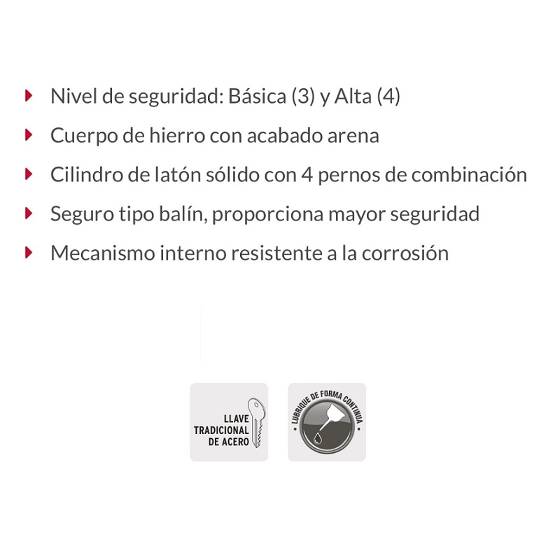 Candado De Seguridad Hermex Antipalanca Hierro Locales COR-60HP