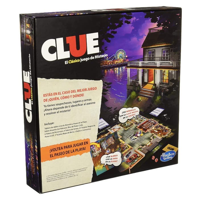 Clue El Clásico Juego De Misterio en Español 