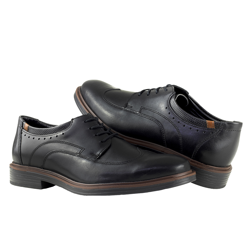 ZAPATOS TIPO BOSTONIANOS FLEXI DE CABALLERO 400109 NEGRO