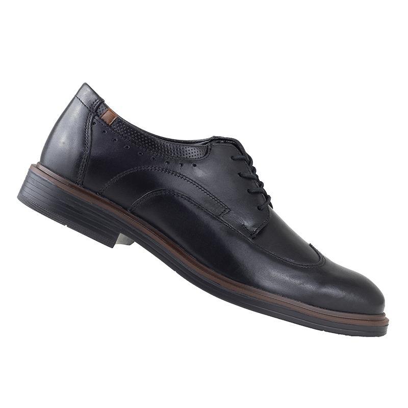 ZAPATOS TIPO BOSTONIANOS FLEXI DE CABALLERO 400109 NEGRO