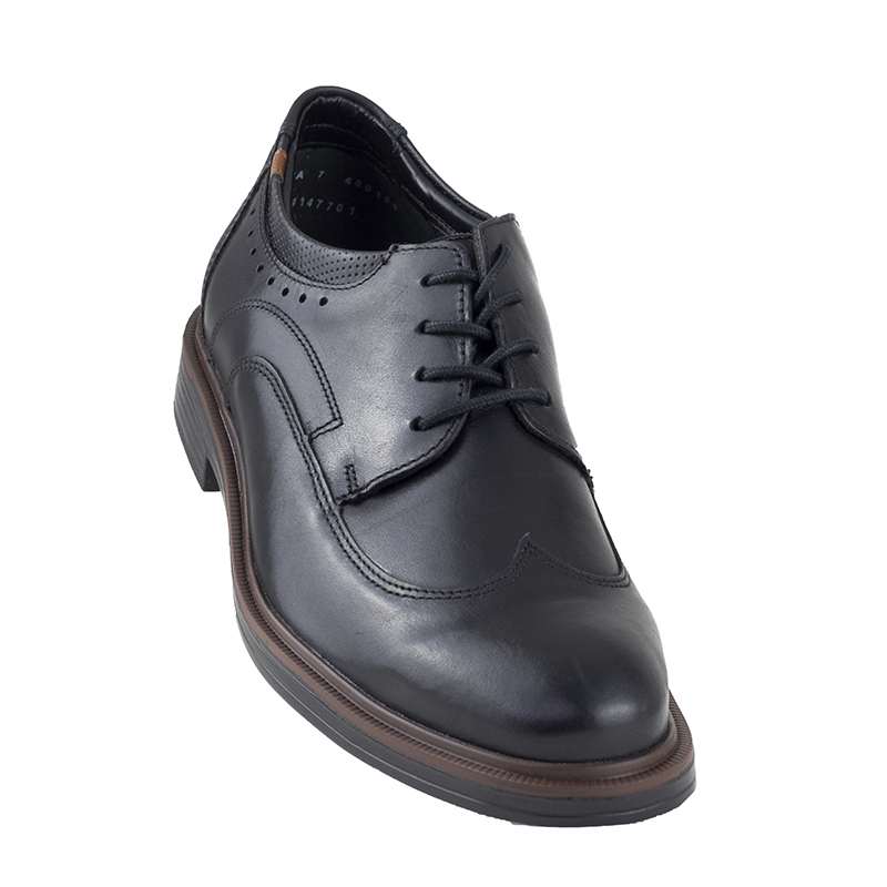 ZAPATOS TIPO BOSTONIANOS FLEXI DE CABALLERO 400109 NEGRO