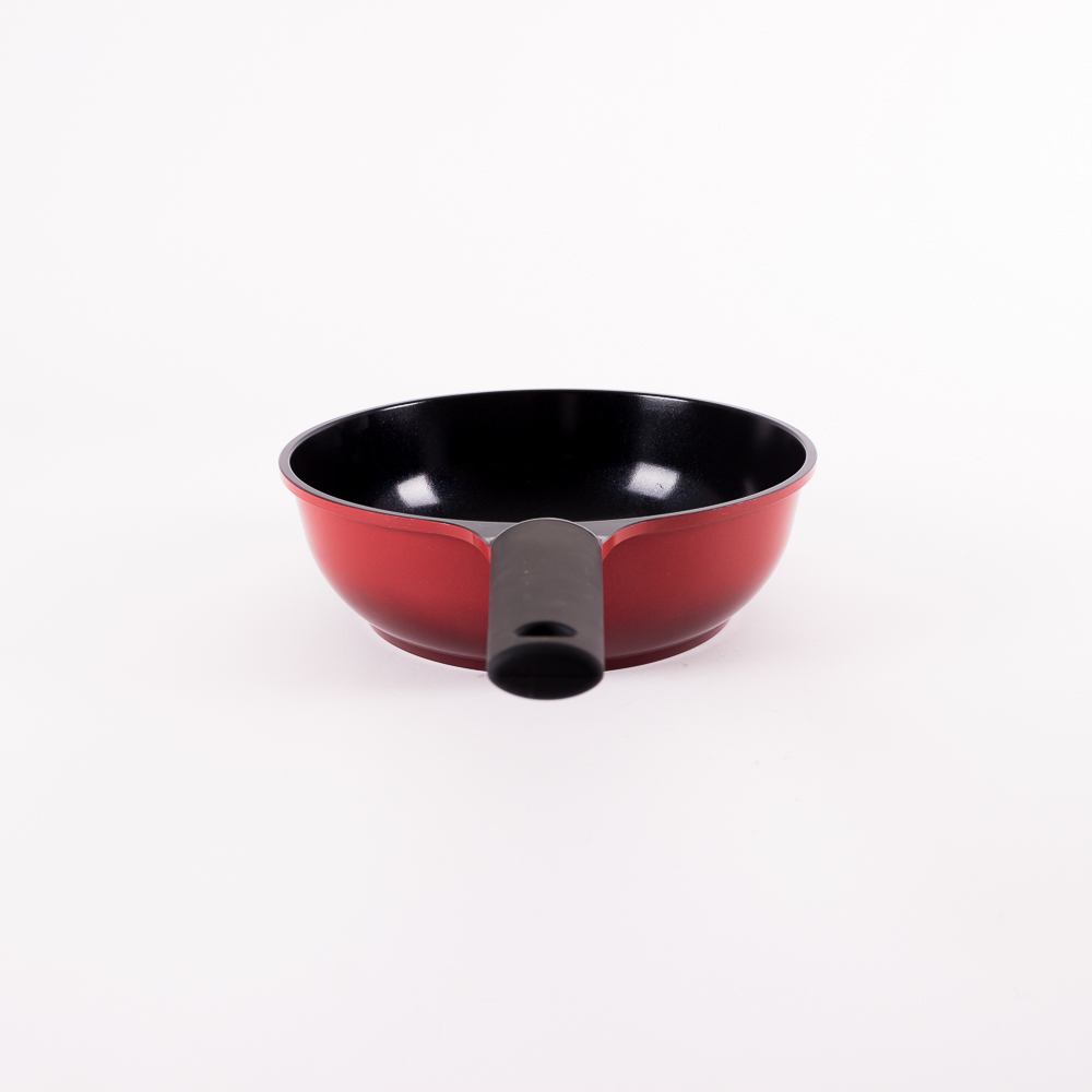 Sartén Hondo Antiadherente con Recubrimiento Diamante en Color Rojo. 26 cm de Diámetro. 