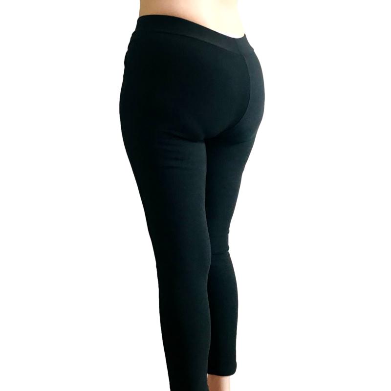 Leggings vestir skinny malla de lycra deportivos formal casual negro Ilys  