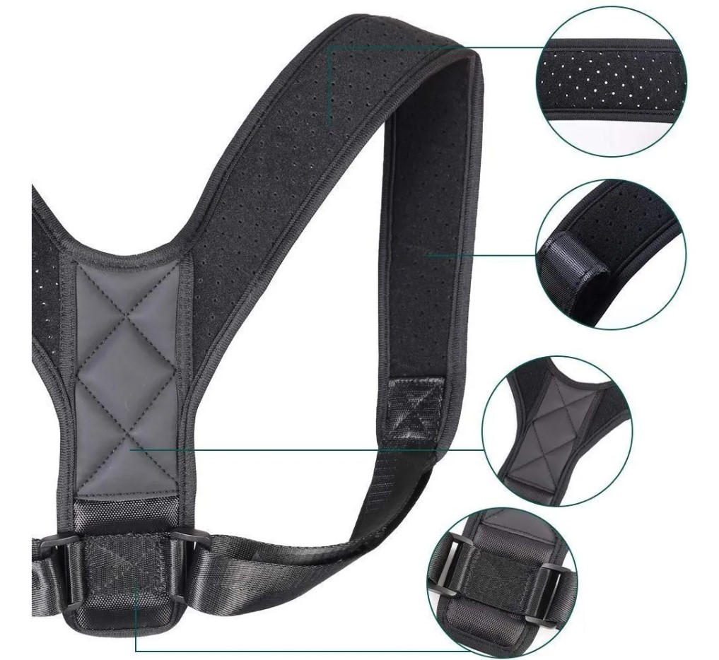 Soporte de postura TECK TECK de correa recta ajustable para hombres y mujeres