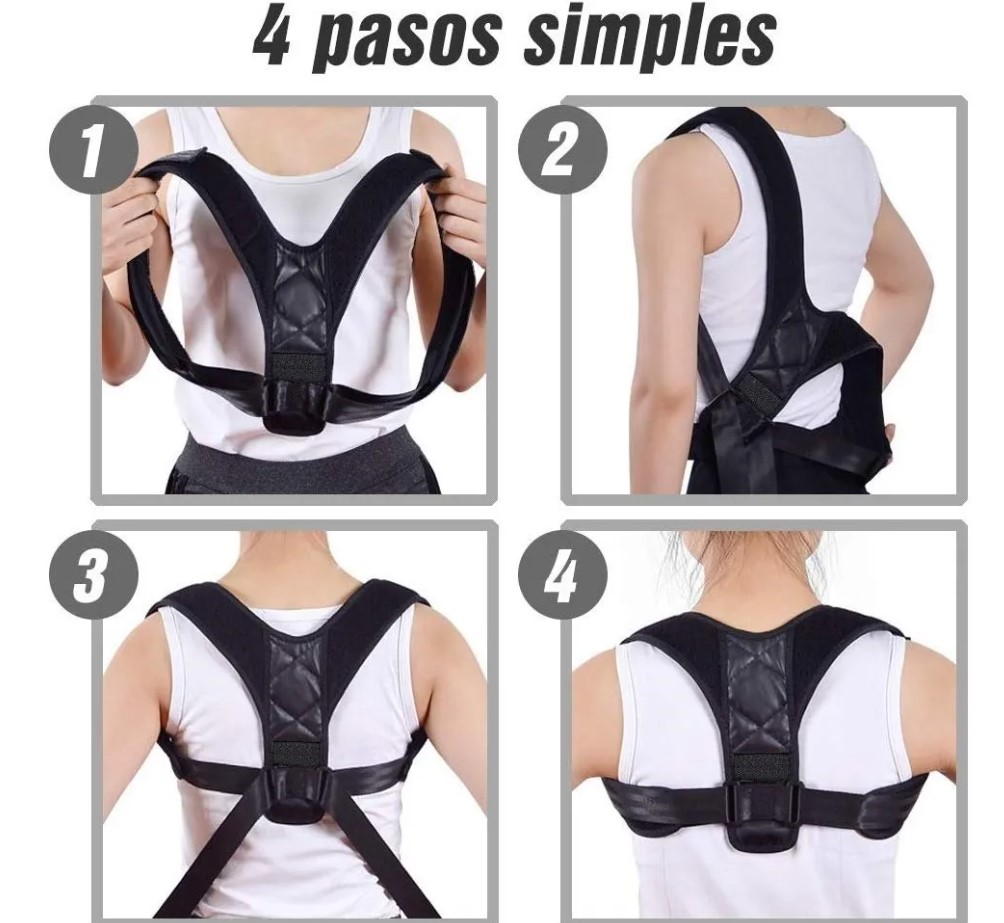 Soporte de postura TECK TECK de correa recta ajustable para hombres y mujeres