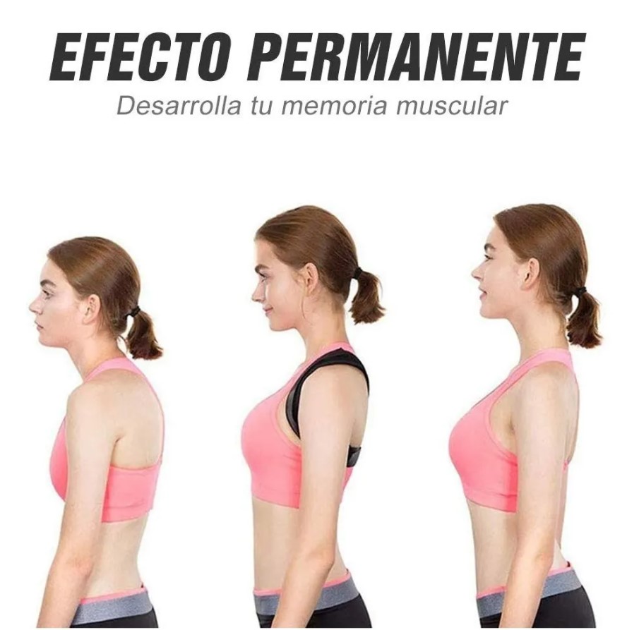 Soporte de postura TECK TECK de correa recta ajustable para hombres y mujeres