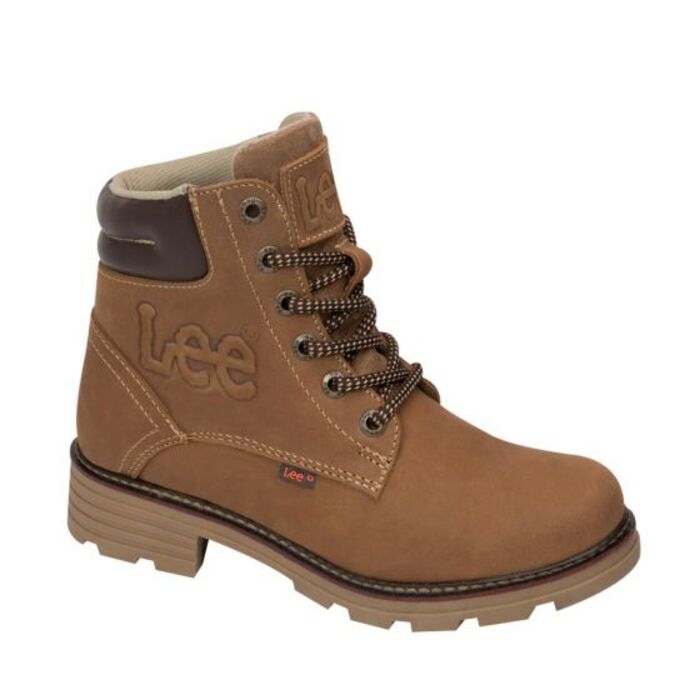 Bota para mujer marca Lee, tipo Hiker, con agujetas, café 1010722