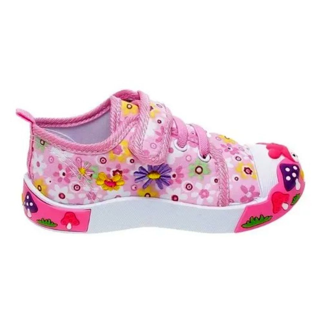 Tenis de Niña Hermosos Antiderrapantes Ajustables Comodos LHESH