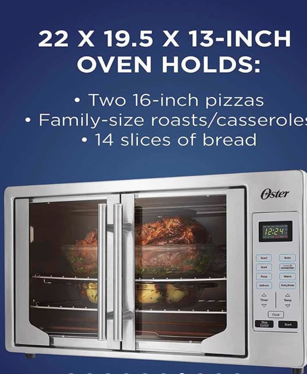 Oster Horno Eléctrico Digital French Door De Convección