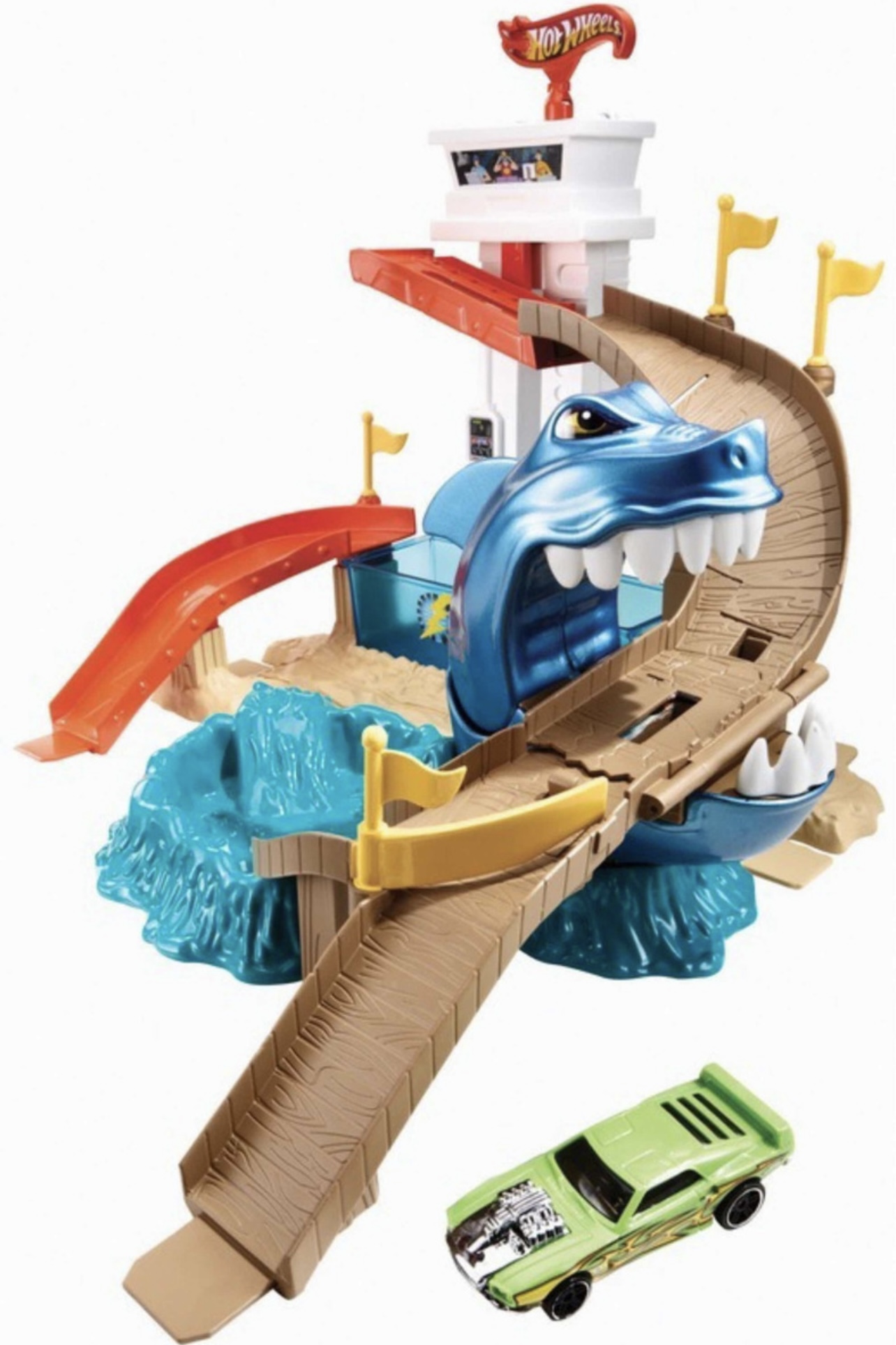 Pista Hot Wheels Playa Tiburón Color Shifters Cambia Color