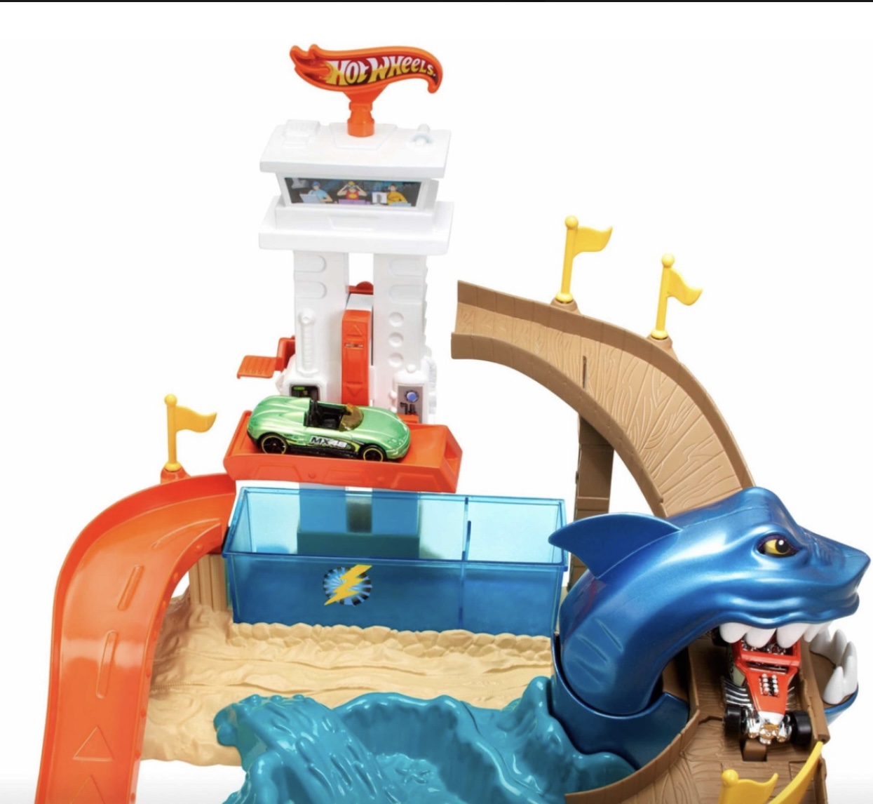 Pista Hot Wheels Playa Tiburón Color Shifters Cambia Color