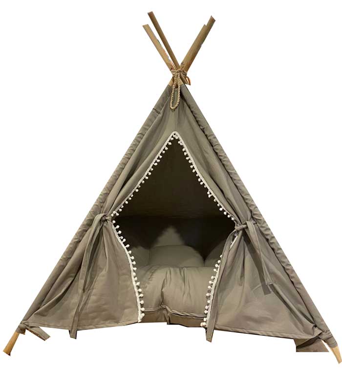 Casa para perro o gato tipo Tipi, Teepee para mascotas