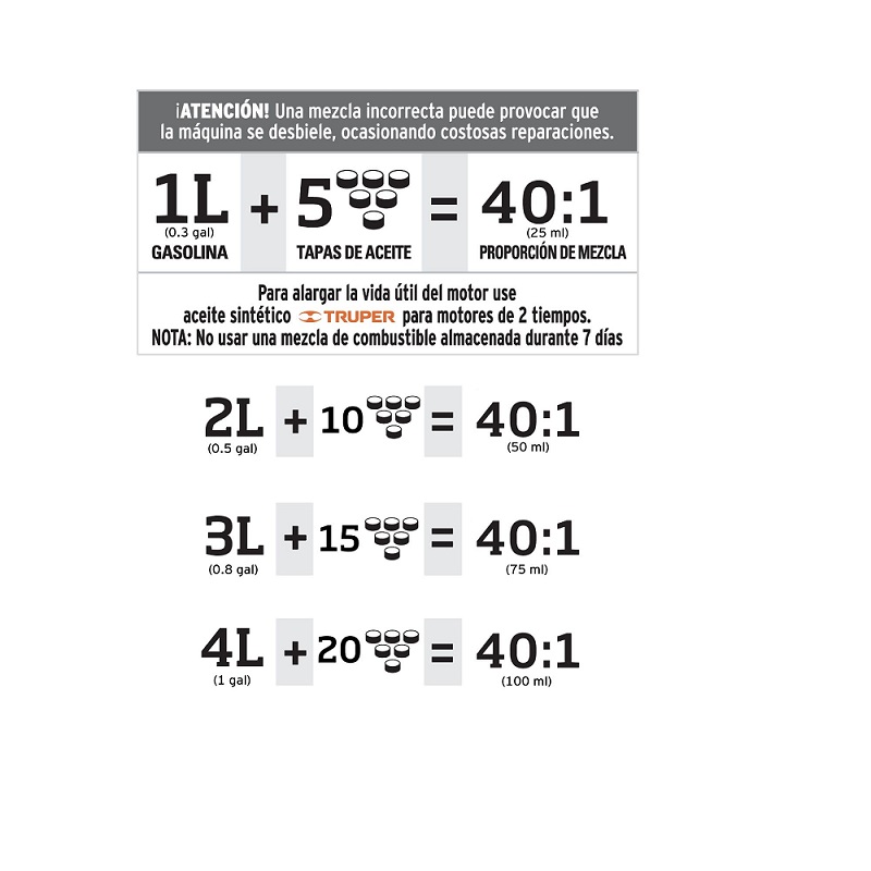 Desbrozadora con Motor de Gasolina de 1 Hp Pretul "Mosco" Podadora Para Jardinería Corta Pasto Césped Hierbas Malezas