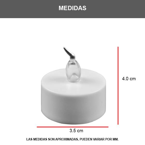 PAQUETE 12 VELITAS - BLANCO