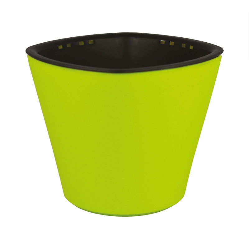 Smart Garden Maceta autorregable OC1009 Decorativa, Ovalada - Mini, Moderna, Interior - Suculentas - Autorriego Inteligente - Plástico ABS Anti UV (10cm de diámetro x 9cm de Alto) (1, Verde Mate)