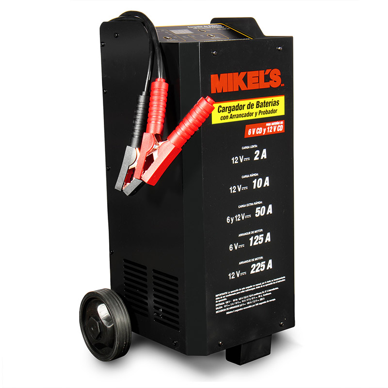 Cargador De Baterias Con Arrancador Y Probador Mikels