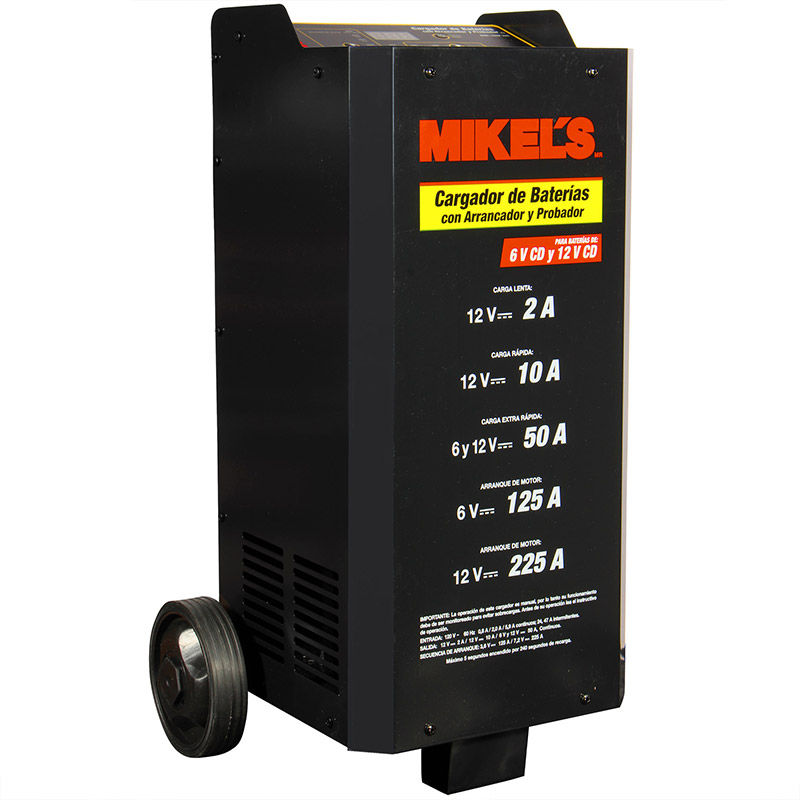 Cargador De Baterias Con Arrancador Y Probador Mikels